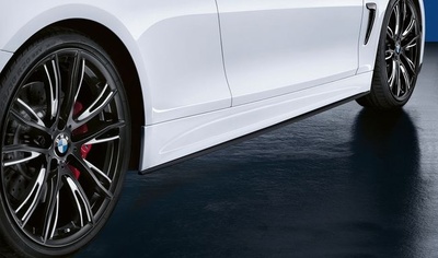 BMW Performance Накладки боковых порогов M Performance для BMW F32 4-серия (фото, вид 3)