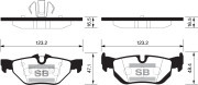 Sangsin brake Колодки тормозные передние SP1791