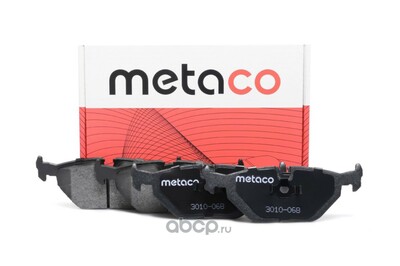 METACO Колодки тормозные задние дисковые к-кт