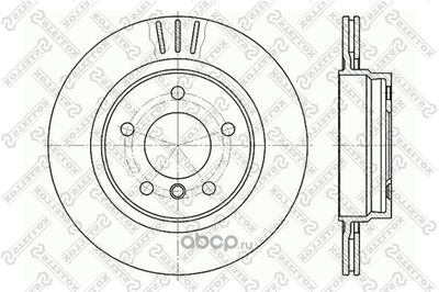 Stellox 6020-1541V-SX диск тормозной задний! BMW E46 2.5/2.8/2.0D M43/M47/M52/M54 98&gt;